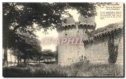 Cartes postales Guerande Tour et Remparts de la Gaudinais