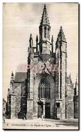 Ansichtskarte AK Guerande La Facade de l Eglise