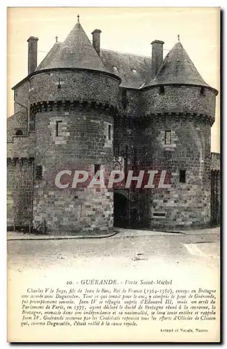 Cartes postales Guerande Porte Saint michel