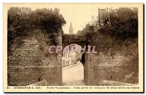 Cartes postales Guerande Porte Vannetaise Cette Porte Se Compose de Deux Tours