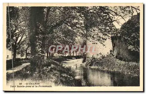 Ansichtskarte AK Guerande Tour Sainte Anne et La Promenade