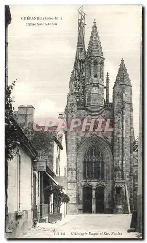 Cartes postales Guerande Eglise Saint Aubin