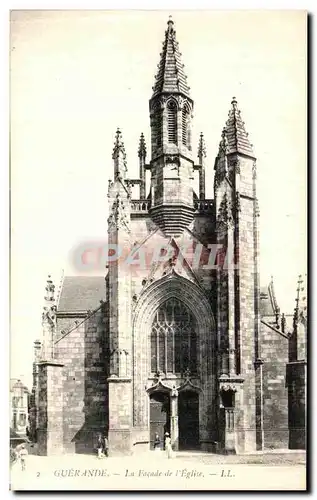 Cartes postales Guerande La Facade De L Eglise