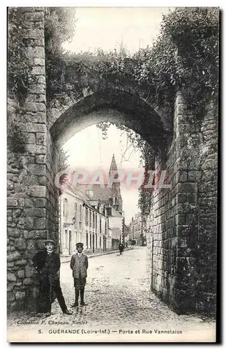 Cartes postales Guerande Porte et Rue Vannetaise