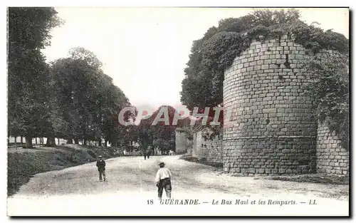 Ansichtskarte AK Guerande Le Bas Mail Et Les Remparts