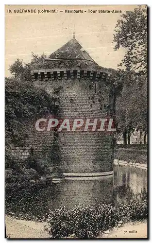 Cartes postales Guerande Remparts Tour Sainte Anne