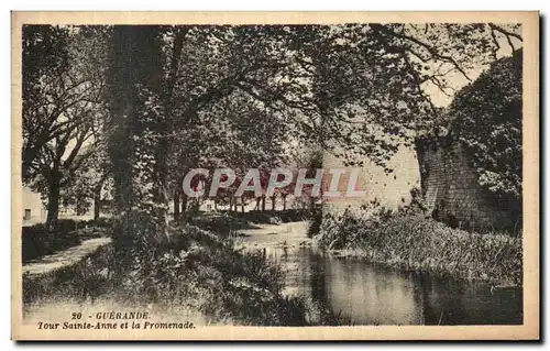 Ansichtskarte AK Guerande Tour Sainte Anne Et La Promenade