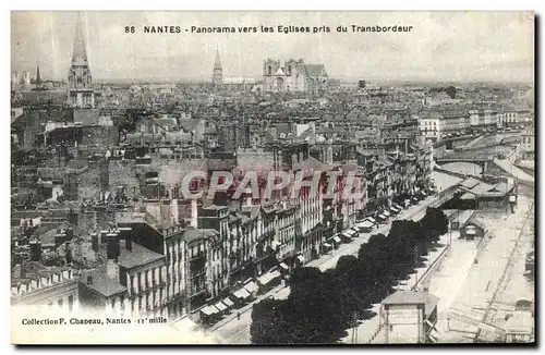 Cartes postales Nanates Panorama Vers les Eglise Pris du Transbordeur