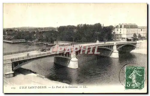 Ansichtskarte AK Ile Saint Denis Le Pont de La Garenne