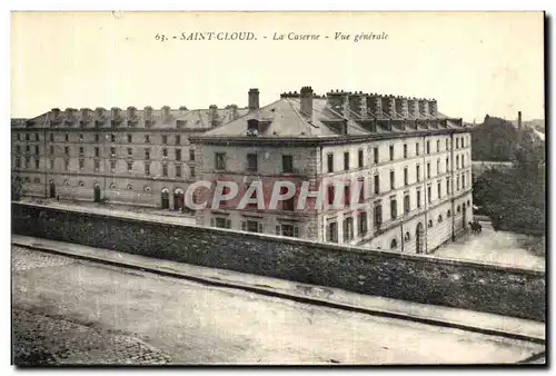 Cartes postales Saint Cloud La caserne Vue Generale Militaria