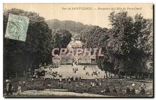 Cartes postales Saint Cloud Persepective de l Allee du Fer a Cheval