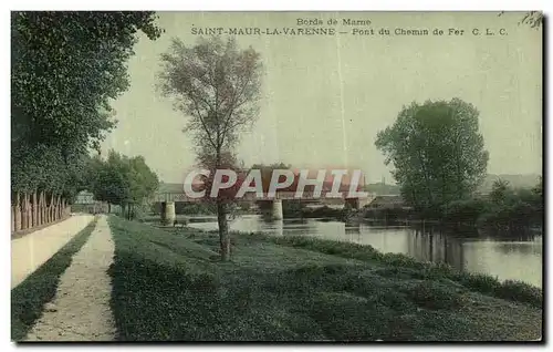 Ansichtskarte AK Saint Maur La Varenne Pont du Chemin de fer