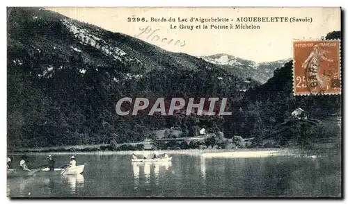 Cartes postales Bords du Lac Aiguebelette Le Gruy et la Pointe a Michelon