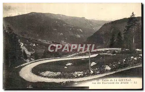 Ansichtskarte AK Vallee de La Giettaz Rue des Tournants des Aravis