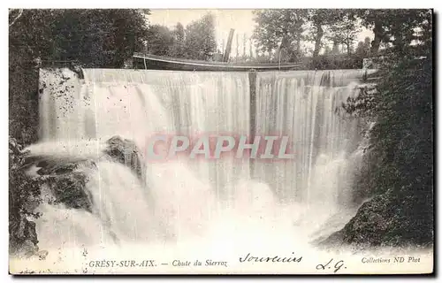 Ansichtskarte AK Gresy Sur Aix Chute du Sierroz Bateau