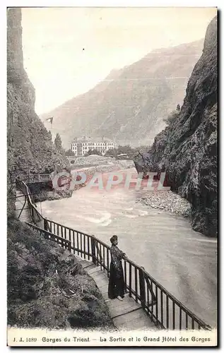 Ansichtskarte AK Gorges du Trient La Sortie et le Grand Hotel des Gorges