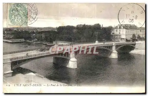 Ansichtskarte AK L Ile Saint Denis Le Pont De La Garenne