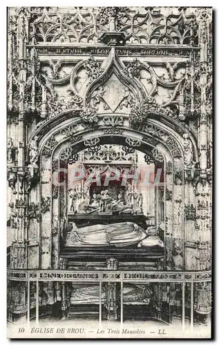 Cartes postales Eglise de Brou Les Trois Mousolees