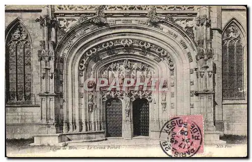 Cartes postales Eglise de Brou Le Grand Portail