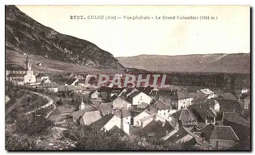 Cartes postales Culoz Vue generale Le Grand Colombier