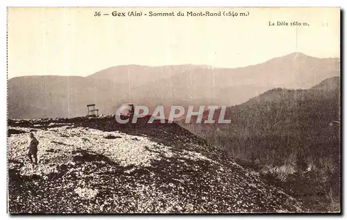 Cartes postales Gex Sommet du Mont Rond