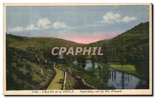 Cartes postales Vallee De La Sioule Panorama Vue du Roc Armand