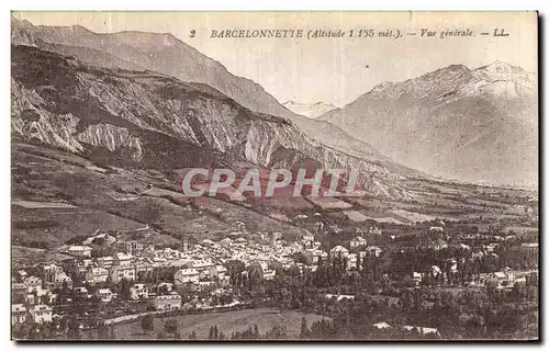 Cartes postales Barcelonnette Vue Generale