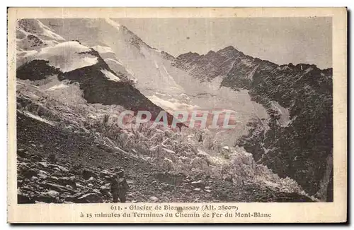 Ansichtskarte AK Glacier de Bionnassay Terminus du Chemin de Fer du Mont Blanc