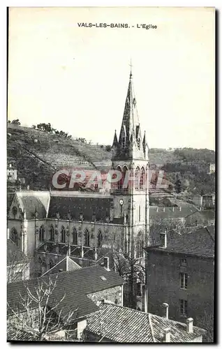 Cartes postales Vals Les Bains L Eglise