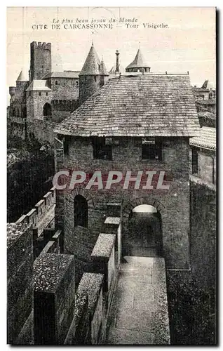 Cartes postales Cite de Carcassonne Tour Visigothe