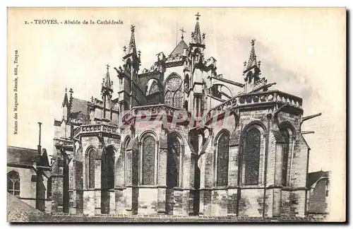 Cartes postales Troyes Abside de La Cathedrale