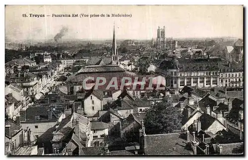 Cartes postales Troyes Panorama Est Vue prise de la Madeleine