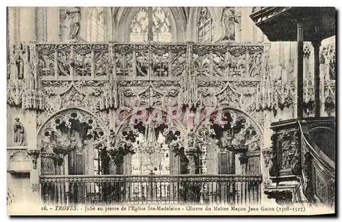 Cartes postales Troyes Jube en Pierre de l Eglise Ste Madeleine