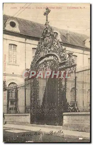 Cartes postales Troyes Grille de L Hotel Dieu