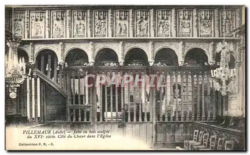 Cartes postales Villemaur Jube en Bois Sculpte