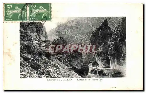 Cartes postales Environs de Quillan Entree de La Pierre Lys