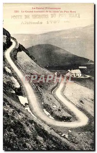 Ansichtskarte AK Le Cantal Pitteresque Le Grand tournant de la Route du Puy Mary