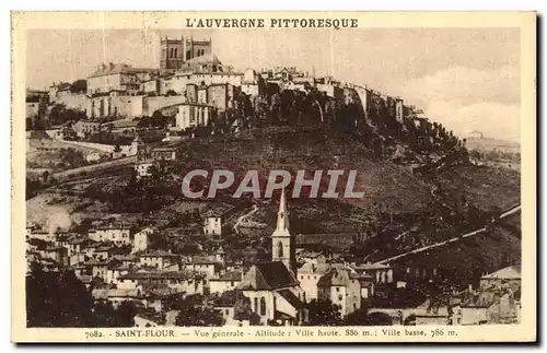 Cartes postales L Auvergne Pittoresque Saint Flour Vue Generale Ville basse