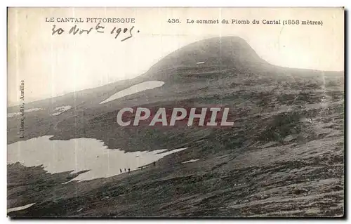 Cartes postales Le Cantal Pittoresque Le sommet du Plomb du Cantal