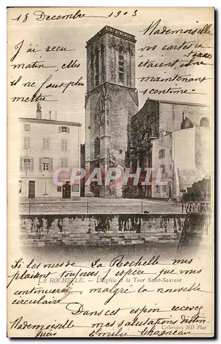 Cartes postales La Rochelle L Eglise et la Tour Saint Sauveur