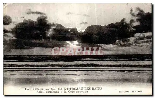 Ansichtskarte AK Saint Trojan d Oleron Les Bains Soleil couchant a la cote sauvage