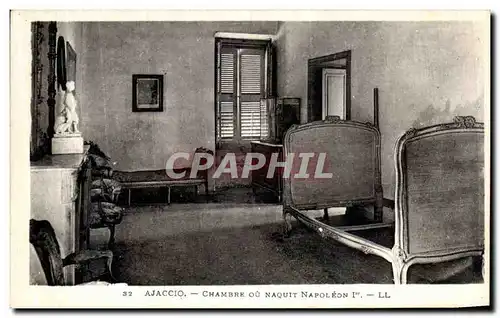 Ansichtskarte AK Ajaccio Chambre Ou Naquit Napoleon 1er Corse