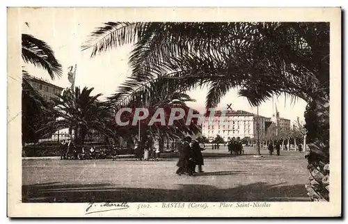 Cartes postales Bastia Place Saint Nicolas Corse