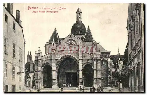 Ansichtskarte AK Beaune Eglise Notre Dame Style Roman bourguignon