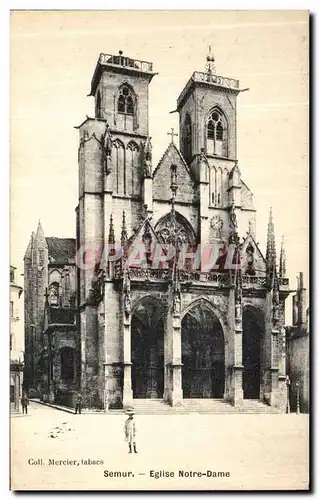 Ansichtskarte AK Semur Eglise Notre Dame