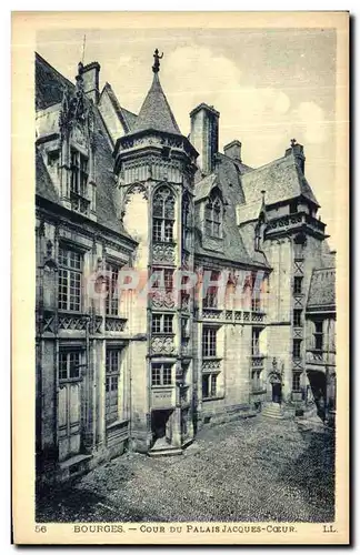 Ansichtskarte AK Bourges Cour Du Palais Jacques Coeur