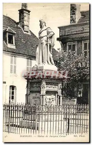 Cartes postales Bourges Statue de Jacques Coeur