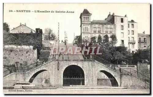 Cartes postales Nantes L Escalier de Sainte Anne