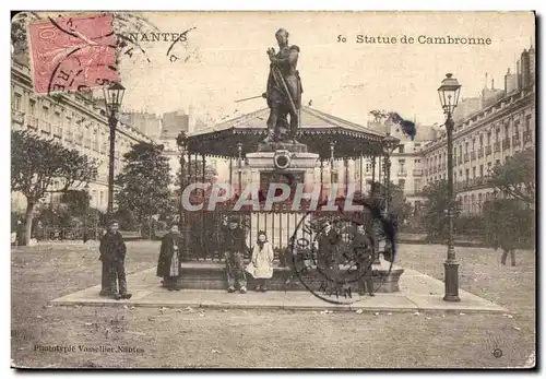 Ansichtskarte AK Nantes Statue de Cambronne