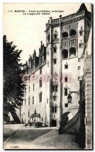 Ansichtskarte AK Nantes Cours du Chateau le Donjon La Loggla